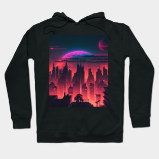 Cyberpunk City By Night Hoodie